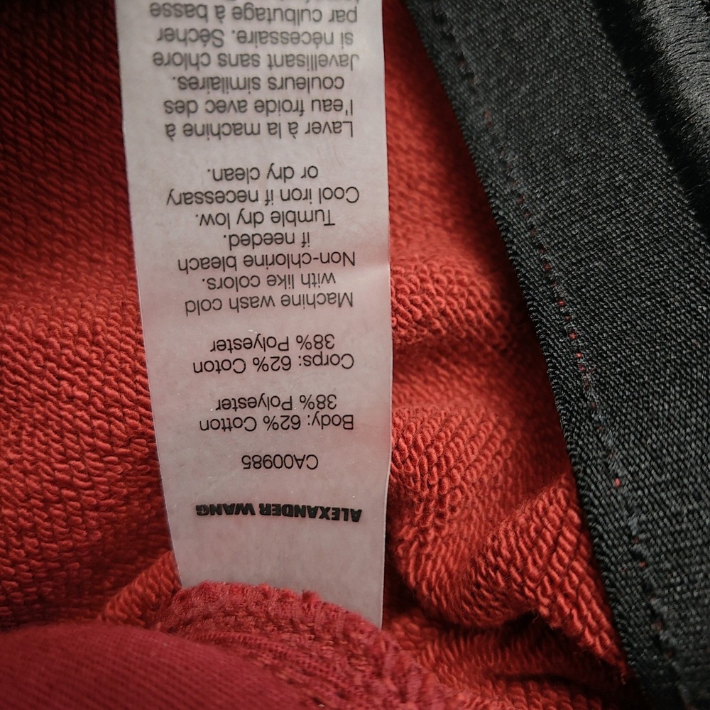 Alexander Wang Designer Track Pants Logo Joggers‎ Red Womens Size Small - Picture 7 of 12